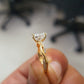 1.5 CT Pear Cut Moissanite Bridal Set  customdiamjewel   
