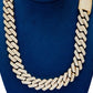 3 Row Diamond Cuban Chain Hip Hop Necklace  customdiamjewel   