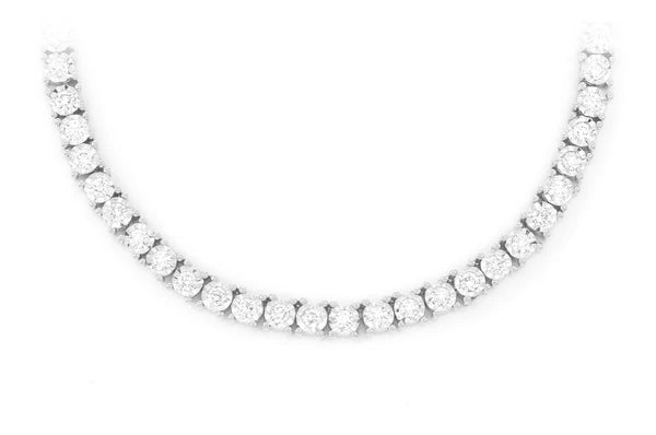 9.00CTW Diamond Men's Tennis Necklace  customdiamjewel   