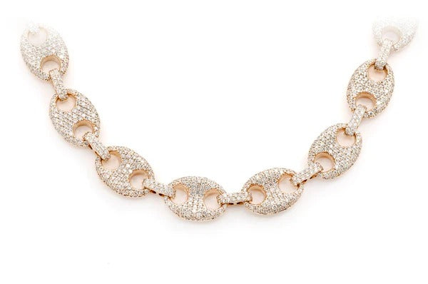 Diamonds Mariner Cuban Link Chain Necklace  customdiamjewel   