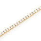 Single Line Yellow Gold Diamond Tennis Bracelet  customdiamjewel   