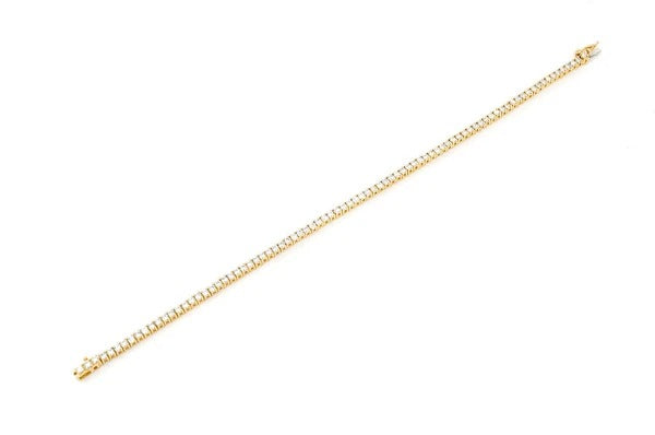 1.50CTW Yellow Gold Diamond Tennis Bracelet  customdiamjewel   