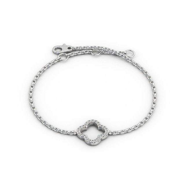 0.30CTW Floral Designer Lab Grown Diamond Bracelet