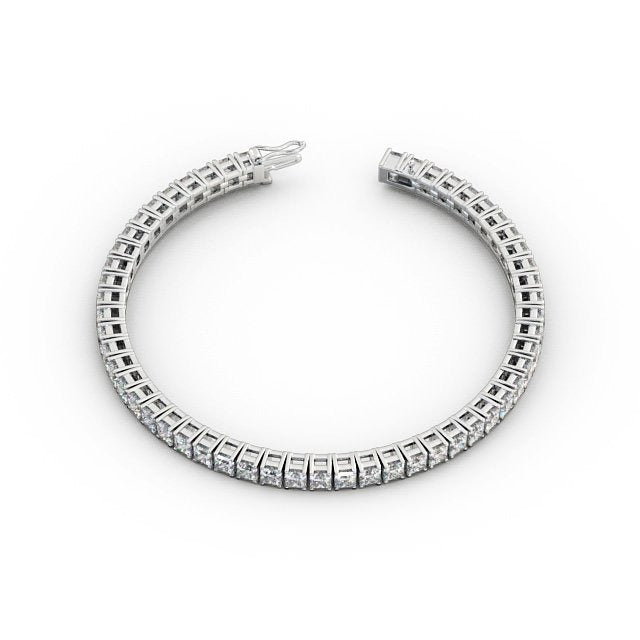 1.90CTW Princess Lab Grown Diamond Tennis Bracelet