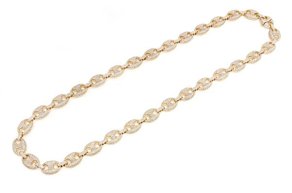 Diamonds Mariner Cuban Link Chain Necklace  customdiamjewel   
