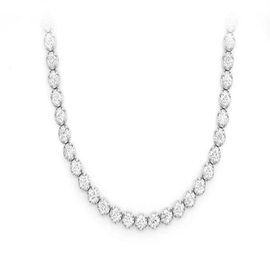 9.09CTW Crown Set Diamond Tennis Necklace  customdiamjewel   