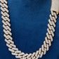 Diamond Yellow Gold Cuban Link Chain Necklace  customdiamjewel   