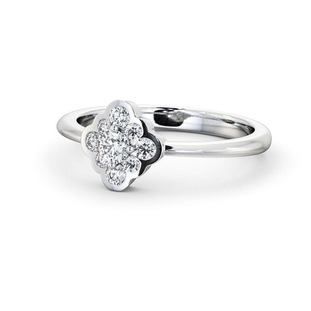 Floral Style Cluster 0.30CTW Lab Grown Diamond Ring