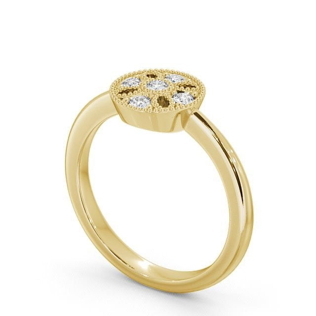 0.40CTW Flower Style Cluster Lan Grown Diamond Ring  customdiamjewel   