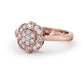 Antique 0.20CTW Milgrain Round Lab Grown Diamond Promise Ring  customdiamjewel 10KT Rose Gold VVS-EF