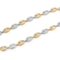 Two Tone Mariner Cuban Link Chain Necklace  customdiamjewel   
