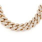 Iced Out Miami Cuban Link Chain Necklace  customdiamjewel   