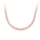 Round Diamond Iced Out Tennis Necklace  customdiamjewel   