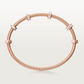 1.29CTW Baguette Diamond Nut Bangle Bracelet  customdiamjewel 10 KT Solid Gold Rose Gold VVS-EF