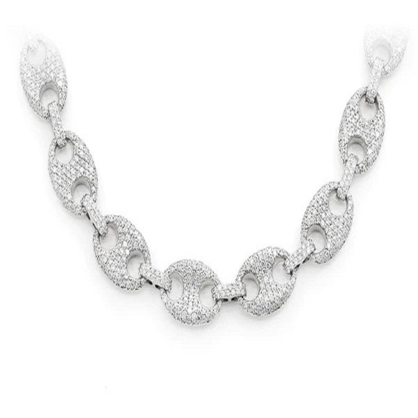 Diamonds Mariner Cuban Link Chain Necklace  customdiamjewel   