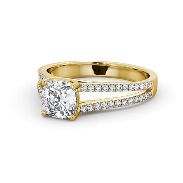 0.90CTW Cushion Lab Grown Diamond Engagement Ring