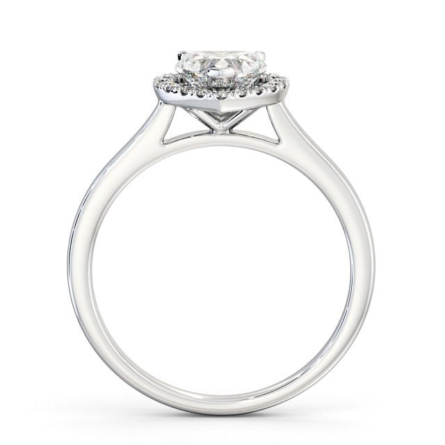 1.00CTW Heart Shape Halo Lab Grown Diamond Ring