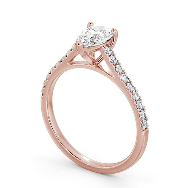 0.60CTW Pear Cut Lab Grown Diamond Engagement Ring  customdiamjewel   