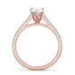 0.60CTW Pear Cut Lab Grown Diamond Engagement Ring