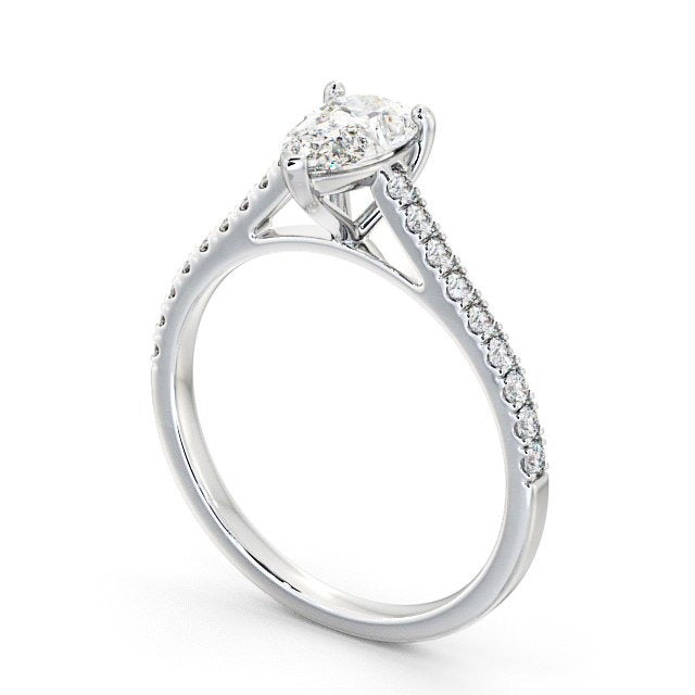 0.60CTW Pear Cut Lab Grown Diamond Engagement Ring  customdiamjewel   