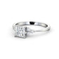 0.80CTW princess cut Lab Grown Diamond Ring  customdiamjewel 10KT White Gold VVS-EF