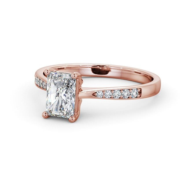 0.70CTW Radiant Lab Grown Diamond Engagement Ring  customdiamjewel 10KT Rose Gold VVS-EF