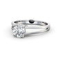 1.00CT Prong Set Round Cut Lab Grown Diamond Ring  customdiamjewel 10KT White Gold VVS-EF