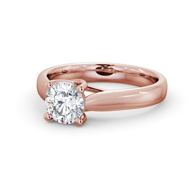 1.50CT Round Cut Solitaire Lab Grown Diamond Ring  customdiamjewel 10KT Rose Gold VVS-EF