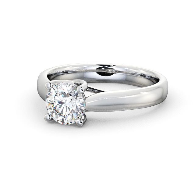 1.50CT Round Cut Solitaire Lab Grown Diamond Ring  customdiamjewel 10KT White Gold VVS-EF