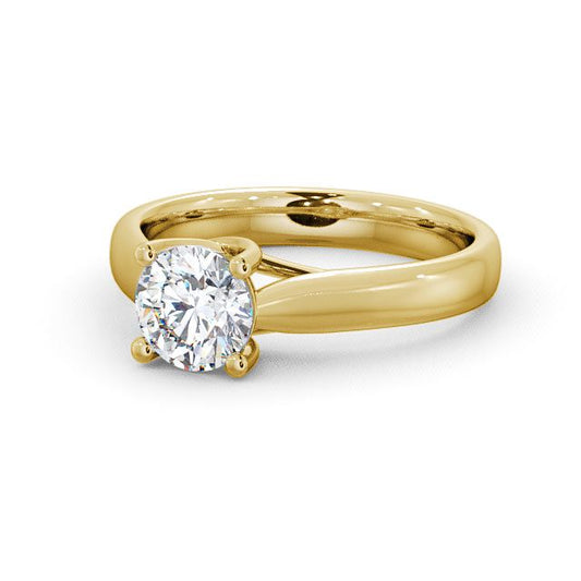1.50CT Round Cut Solitaire Lab Grown Diamond Ring  customdiamjewel 10KT Yellow Gold VVS-EF