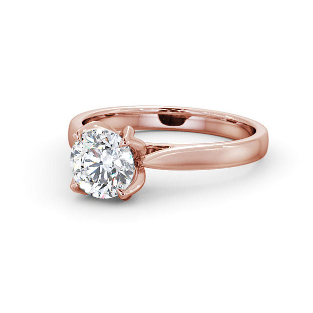 1.00CT Round Cut Lab Grown Diamond Ring  customdiamjewel 10KT Rose Gold VVS-EF