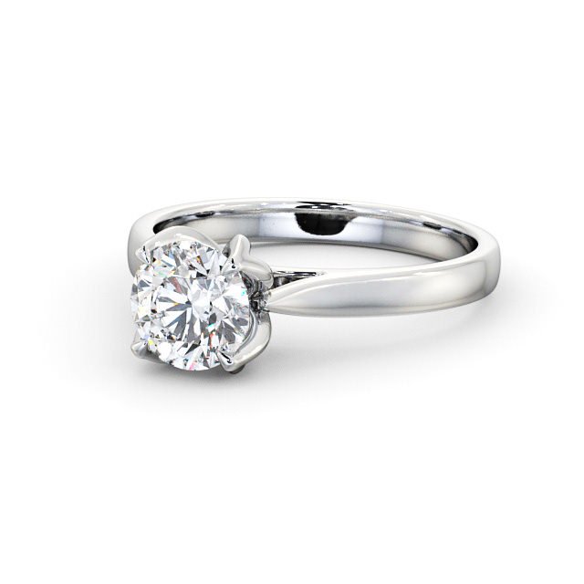 1.00CT Round Cut Lab Grown Diamond Ring  customdiamjewel 10KT White Gold VVS-EF