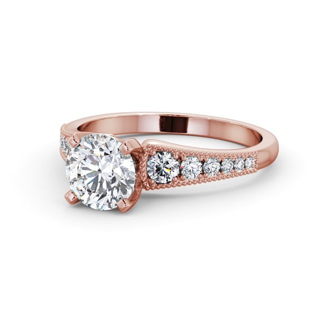Round 1.50CT Lab Grown Diamond Engagement Ring  customdiamjewel 10KT Rose Gold VVS-EF