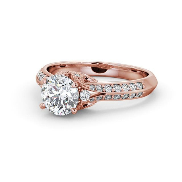 0.50CT Round Cut Lab Grown Diamond Engagement Ring