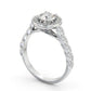 0.55CTW Round Halo Setting Lab Grown Diamond Ring  customdiamjewel   
