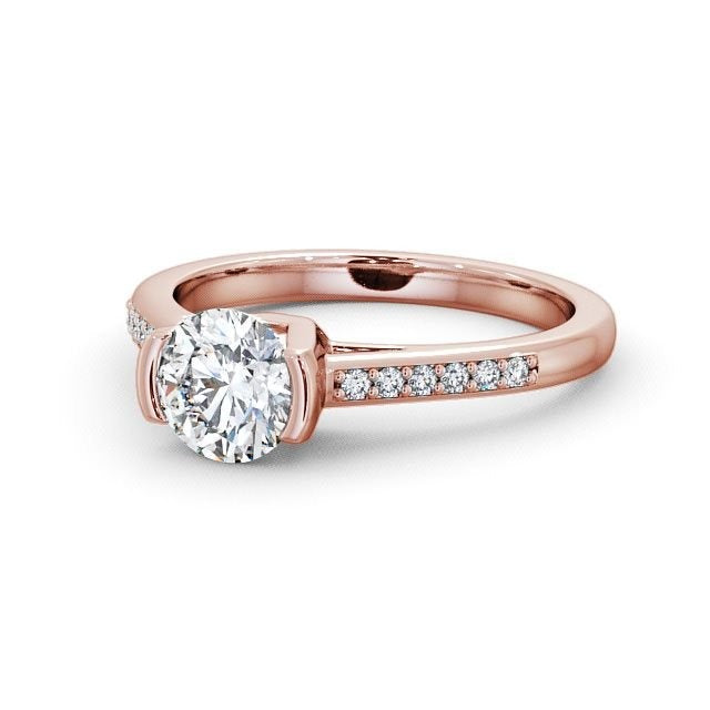 1.50CTW  Round Lab Grown Diamond Engagement Ring  customdiamjewel 10KT Rose Gold VVS-EF