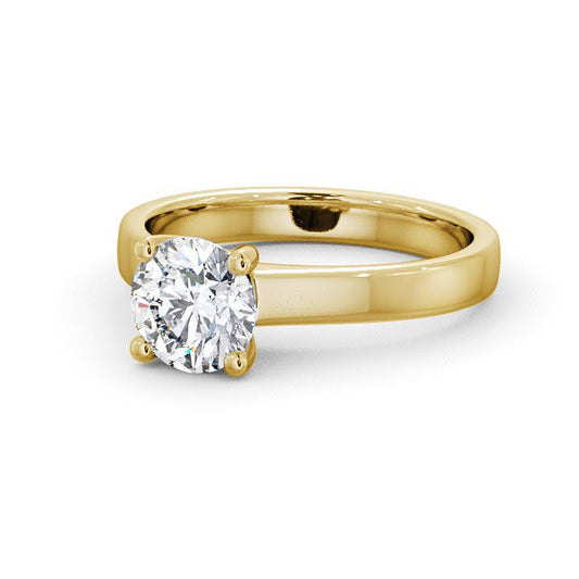 1.00CT Solitaire Lab Grown Diamond Engagement Ring  customdiamjewel 10KT Yellow Gold VVS-EF