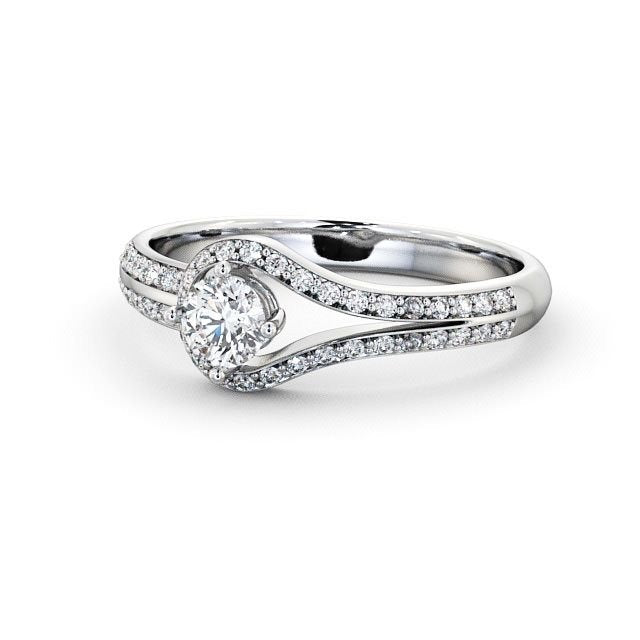 Halo 1CT Lab Grown Diamond Engagement Ring  customdiamjewel 10KT White Gold VVS-EF