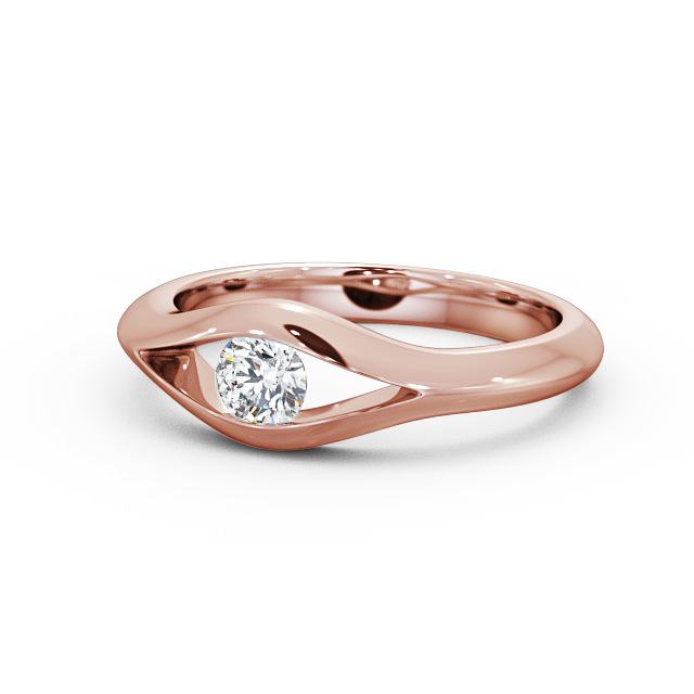 0.40CT Round Cut Solitaire Lab Grown Diamond Ring  customdiamjewel 10KT Rose Gold VVS-EF