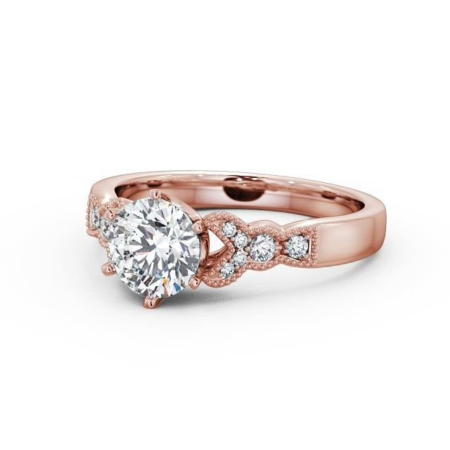 Vintage 1.70CT Round Lab Grown Diamond Ring  customdiamjewel 10KT Rose Gold VVS-EF