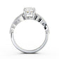 1.00CT Lab Grown Diamond Vintage Engagement Ring
