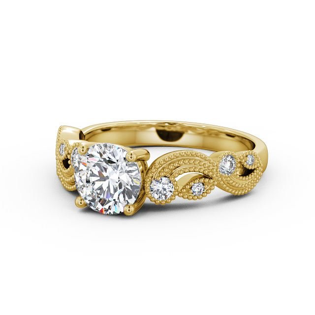 1.00CT Lab Grown Diamond Vintage Engagement Ring