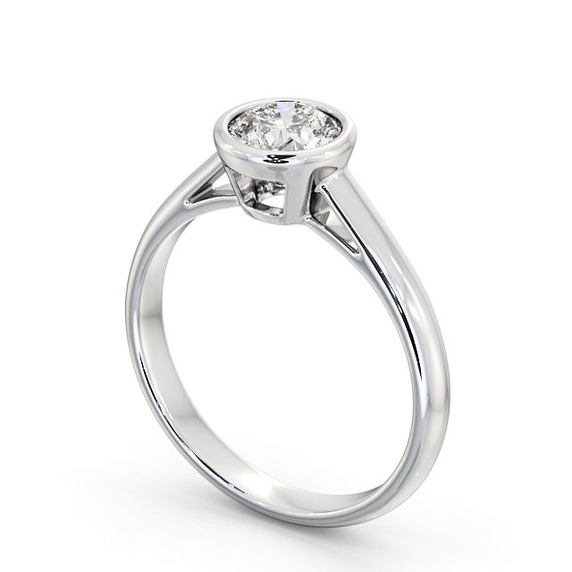 1.00CT Bezel Set Solitaire Lab Grown Diamond Ring  customdiamjewel   