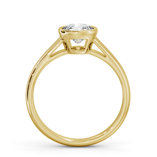 1.00CT Bezel Set Solitaire Lab Grown Diamond Ring  customdiamjewel   