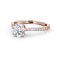 1.0CTW Round Cut Eternity Lab Grown Diamond Ring  customdiamjewel 10KT Rose Gold VVS-EF