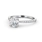 1.0CTW Round Cut Eternity Lab Grown Diamond Ring  customdiamjewel 10KT White Gold VVS-EF