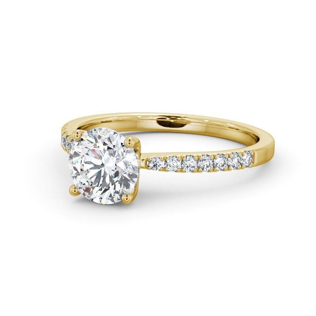 1.0CTW Round Cut Eternity Lab Grown Diamond Ring  customdiamjewel 10KT Yellow Gold VVS-EF