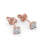 0.15CTW Cluster Halo Lab Grown Diamond Earrings