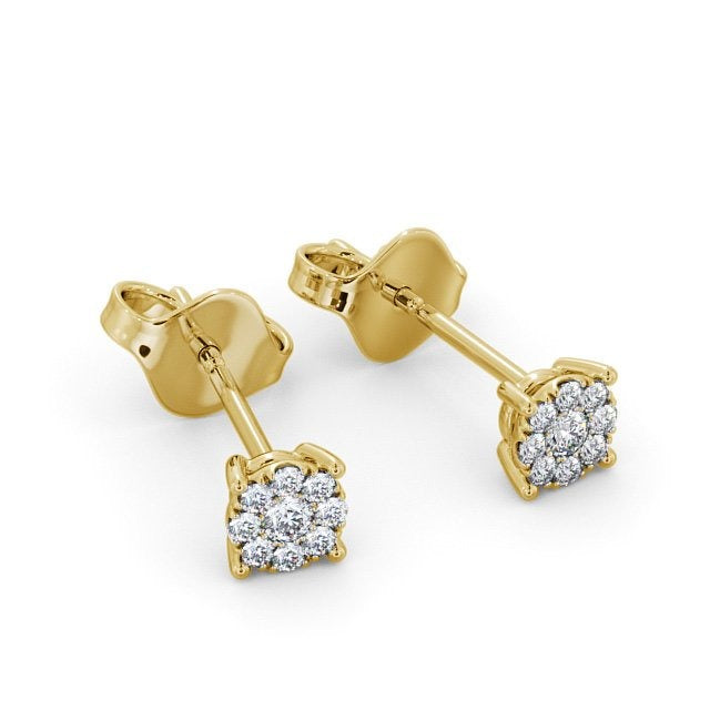 0.15CTW Cluster Halo Lab Grown Diamond Earrings  customdiamjewel   
