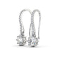 1.35CTW Round Lab Grown Diamond Drop Earrings